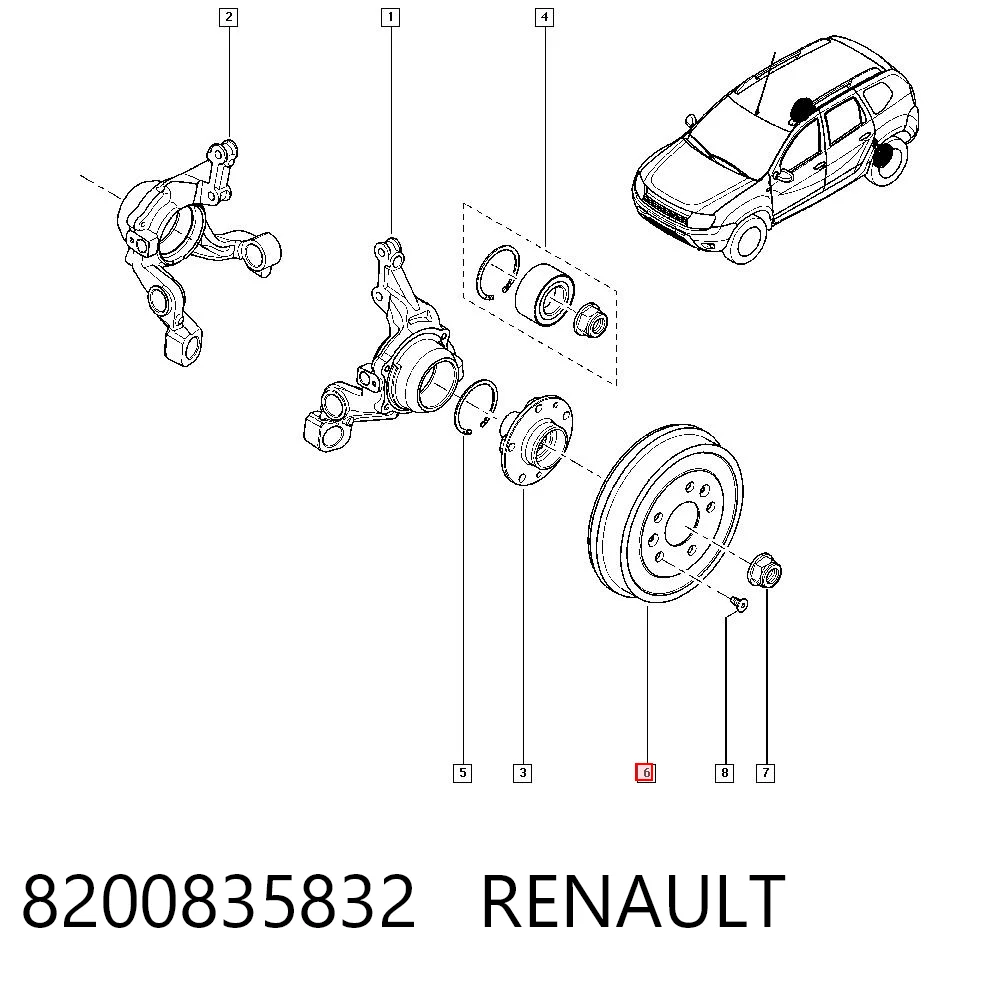 8200835832 Renault (RVI)