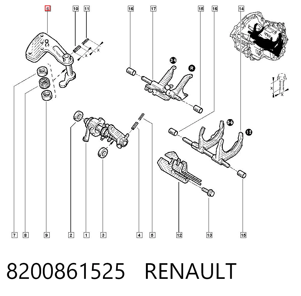 8200861525 Renault (RVI)
