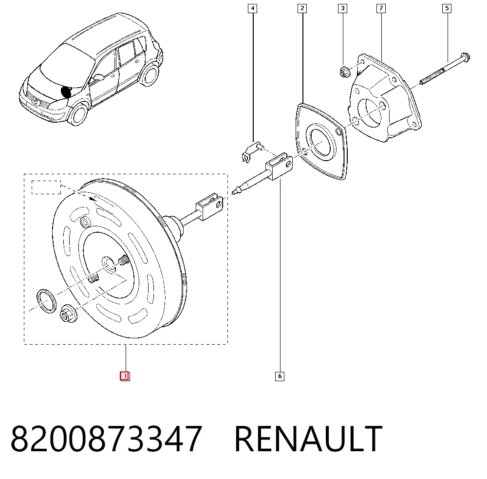 Comprar Servofreno Renault Scenic II JM0, JM1