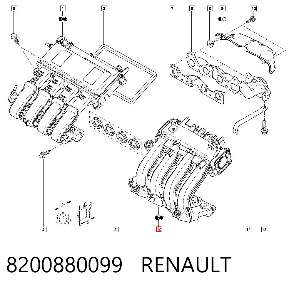 Comprar Colector de admisión Renault Clio LU a bajo precio