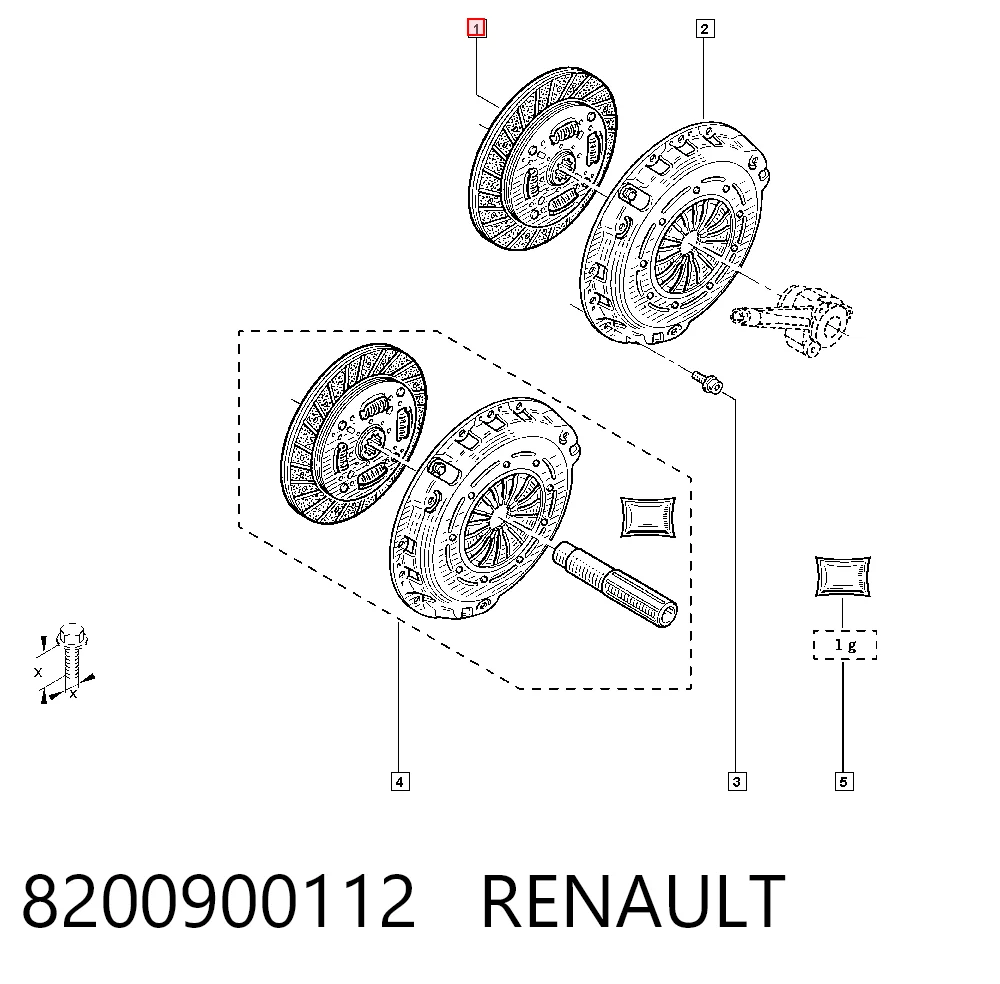 Embrague de disco Nissan/Infiniti 8200900112