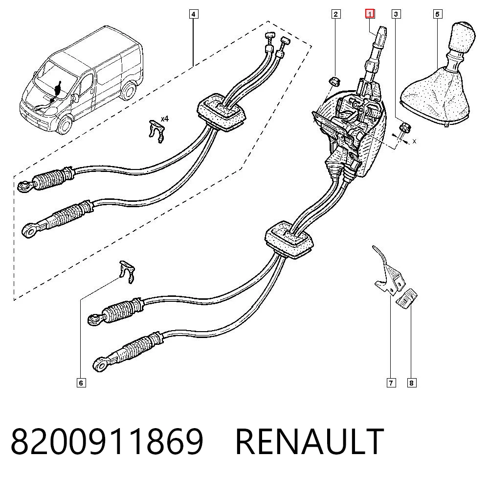Comprar Mecanismo selector de marchas Renault Trafic II FL a bajo precio
