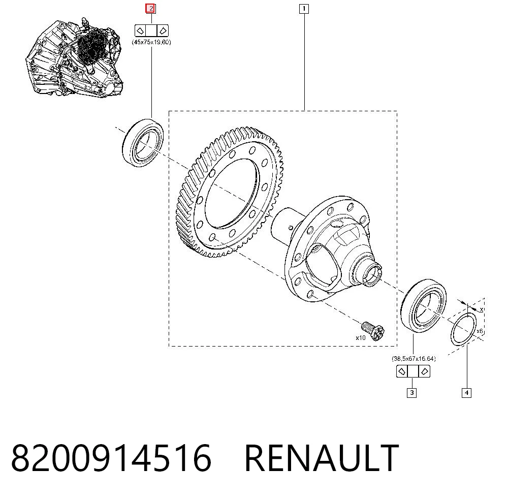 8200914516 Renault (RVI)
