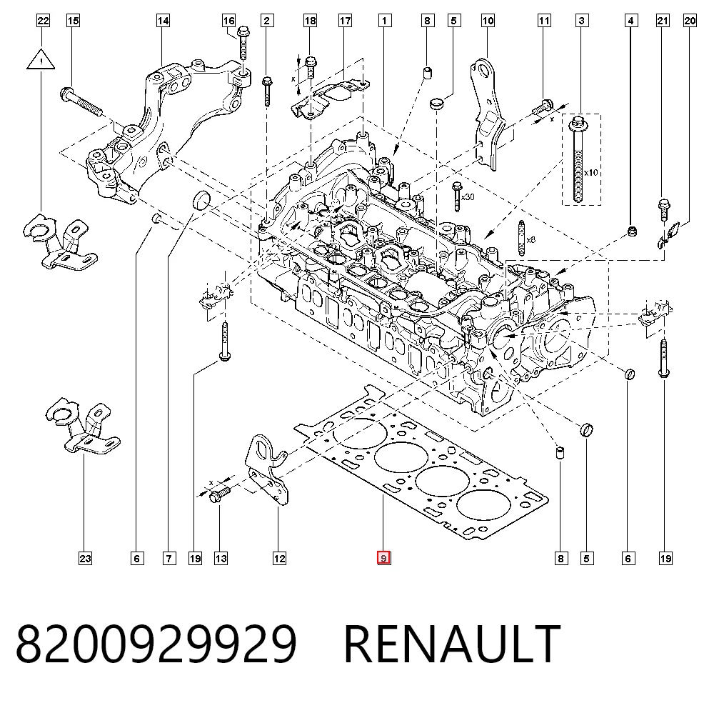 Junta de culata 8200929929 RENAULT