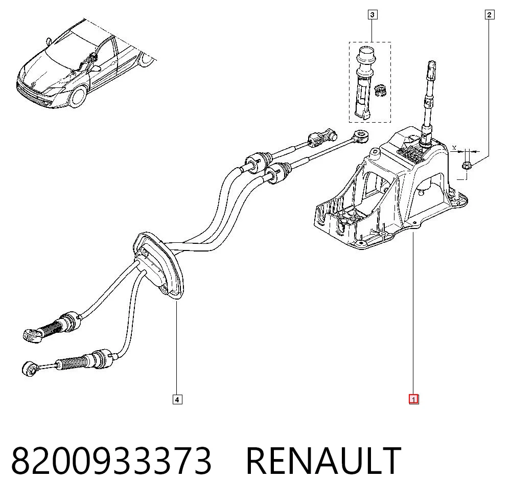 Comprar Mecanismo selector de marchas Renault Laguna III KT0, KT1 a bajo precio