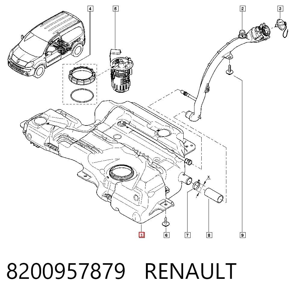Comprar Depósito de gasolina Renault Kangoo II FW0