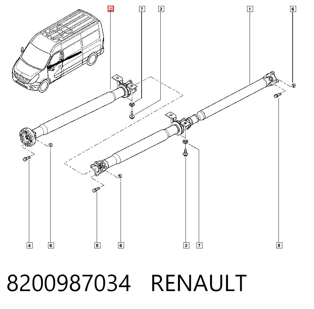 Comprar Árbol de transmisión delantero Renault Master III FV a bajo precio