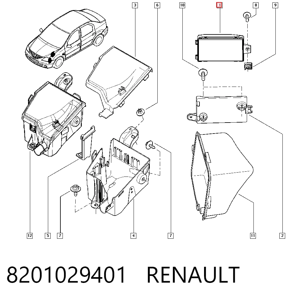 Módulo de confort para Dacia Duster  HS