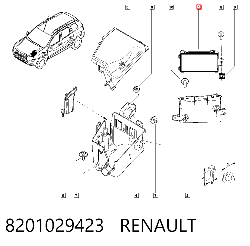 Módulo de confort para Renault DUSTER I HS