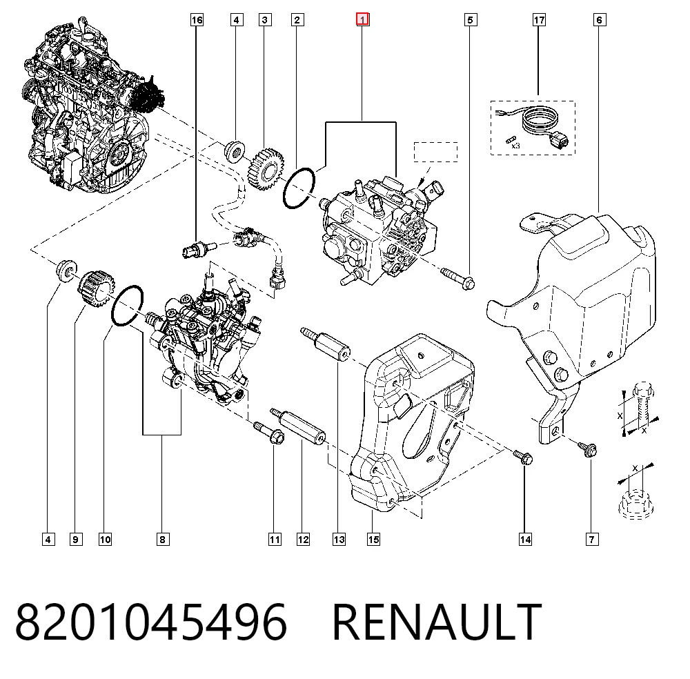 Bomba de inyección para Renault Master III FV