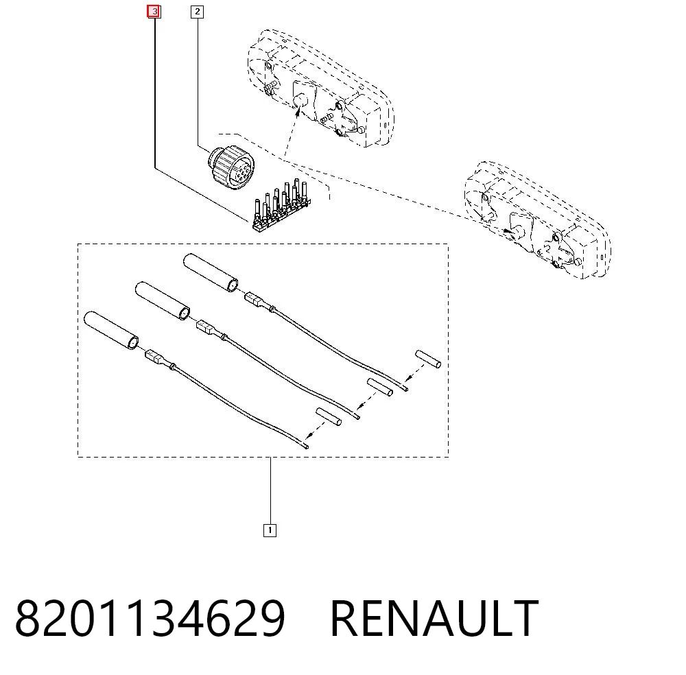 Comprar 1402288 Scania Conector de luz trasera