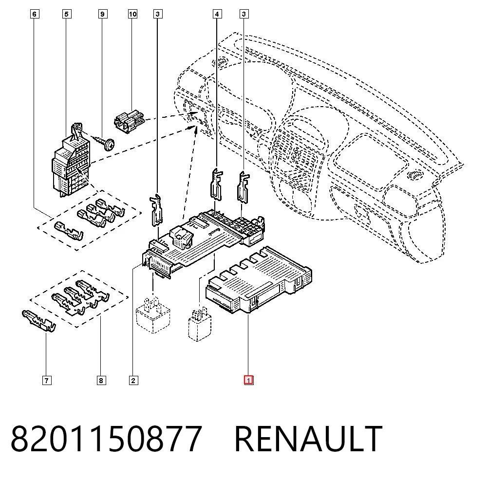 Unidad de control del motor  Renault Clio II furgoneta (SB0) (1998 - 2005) precio, desde 65,04 EUR