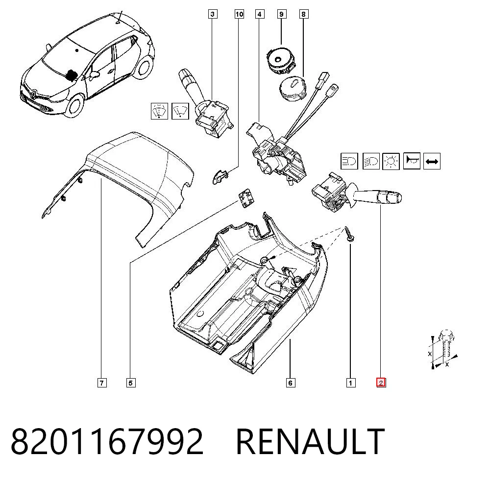 8201167992 Renault (RVI)
