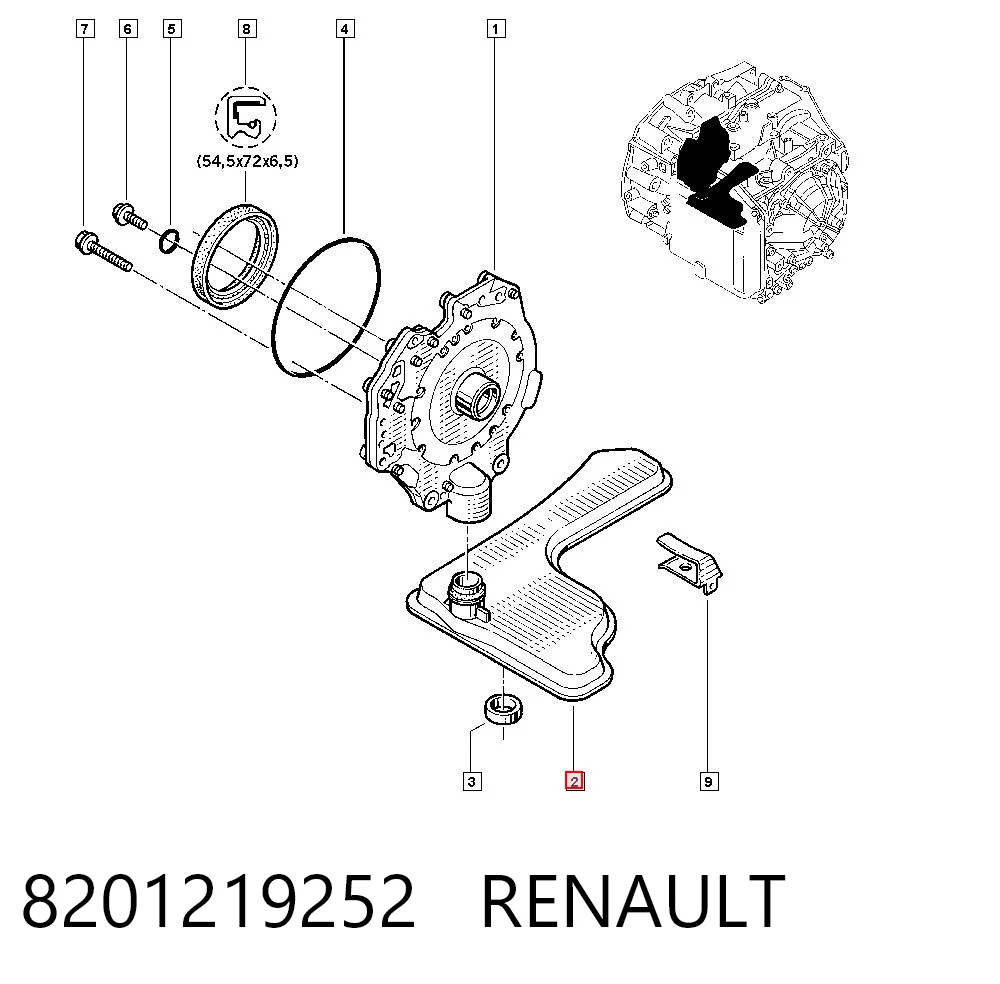 Filtro caja de cambios automática Renault Laguna II hatchback comprar en España