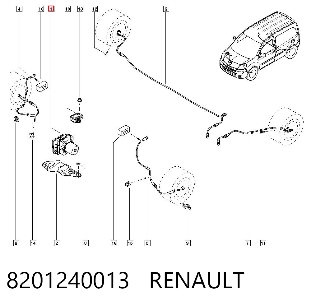 Bloque hidráulico ABS Renault Kangoo II furgoneta (FW0) (2008 - 2021) precio, desde 65,04 EUR