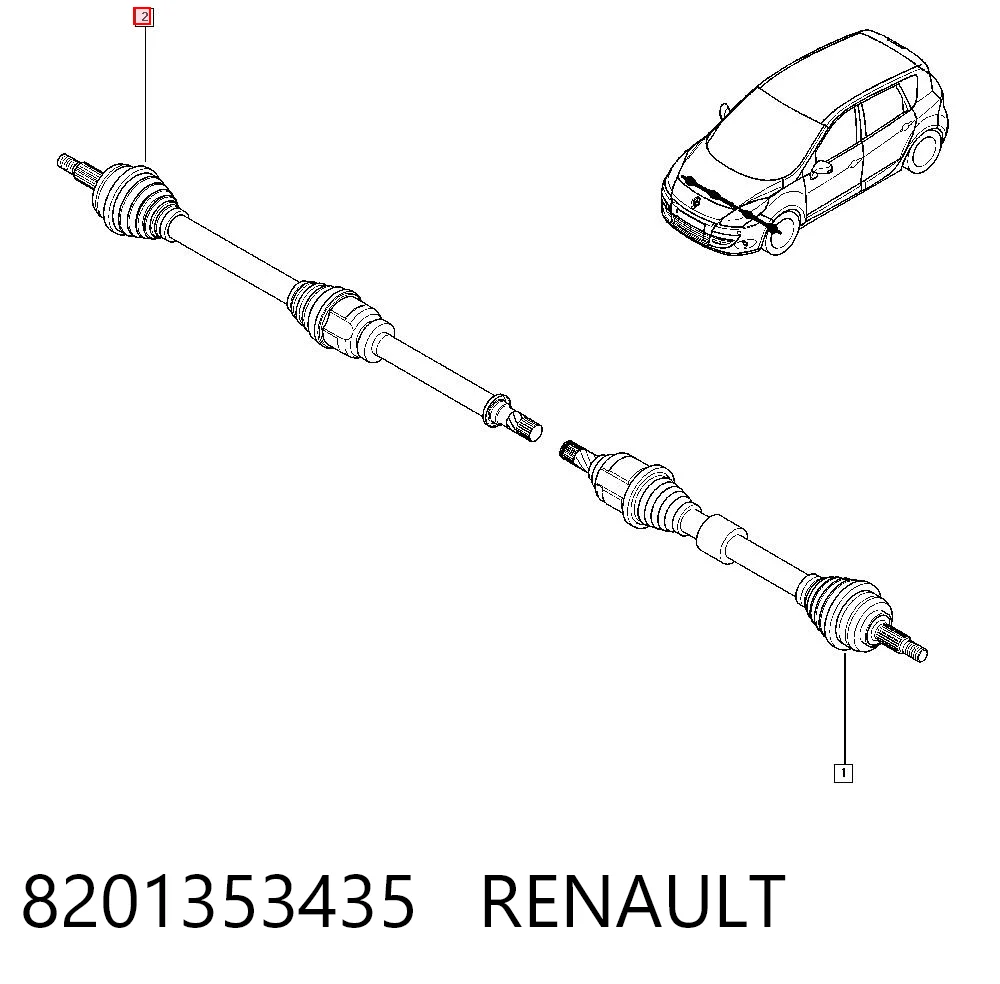 8201353435 Renault (RVI)