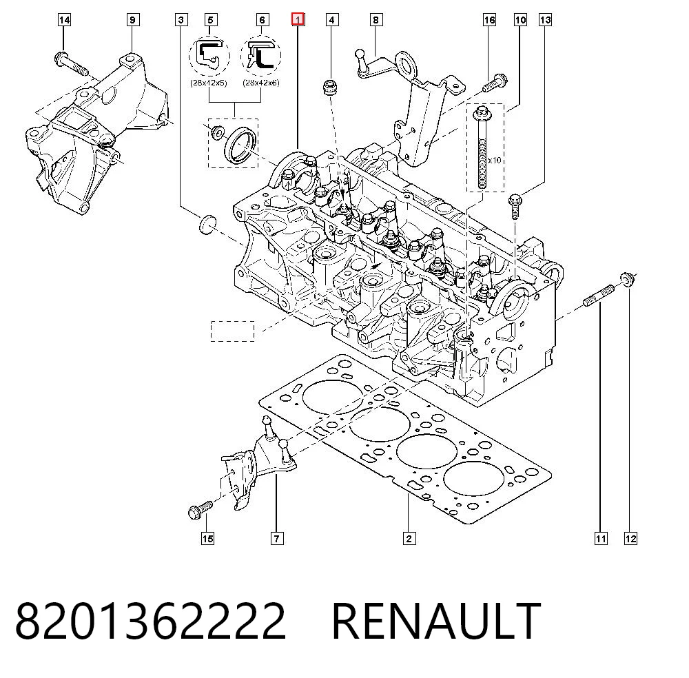 Culata 8201362222 RENAULT
