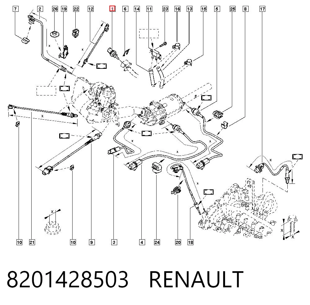 8201428503 Renault (RVI) Conector universal