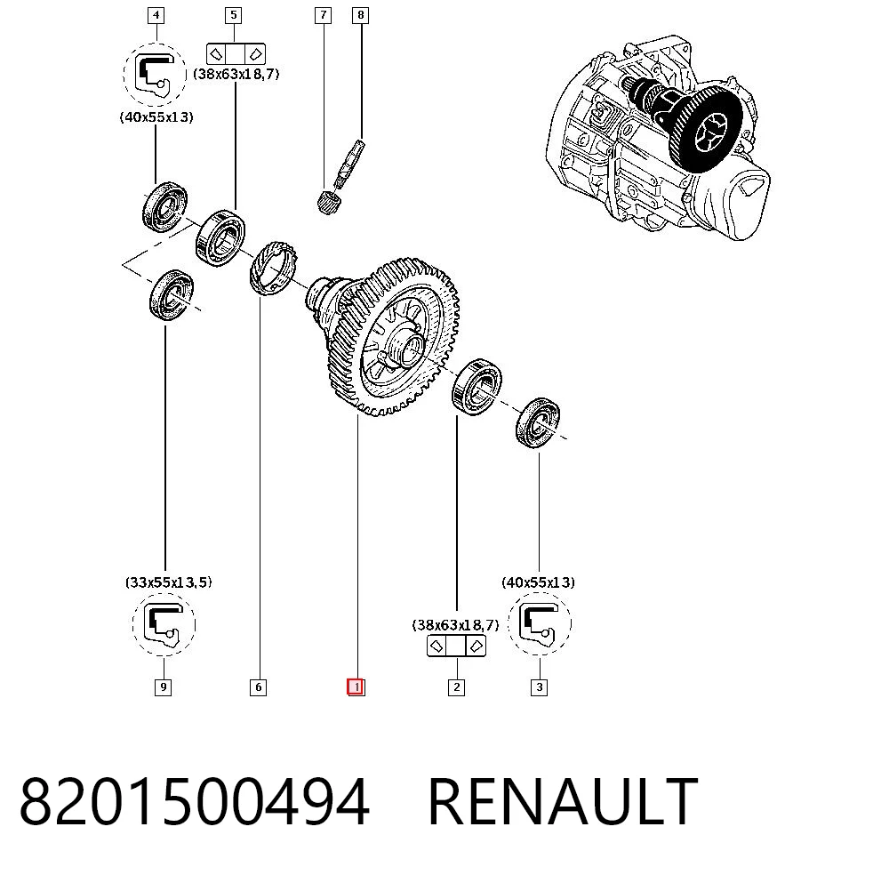 8201500494 Renault (RVI)