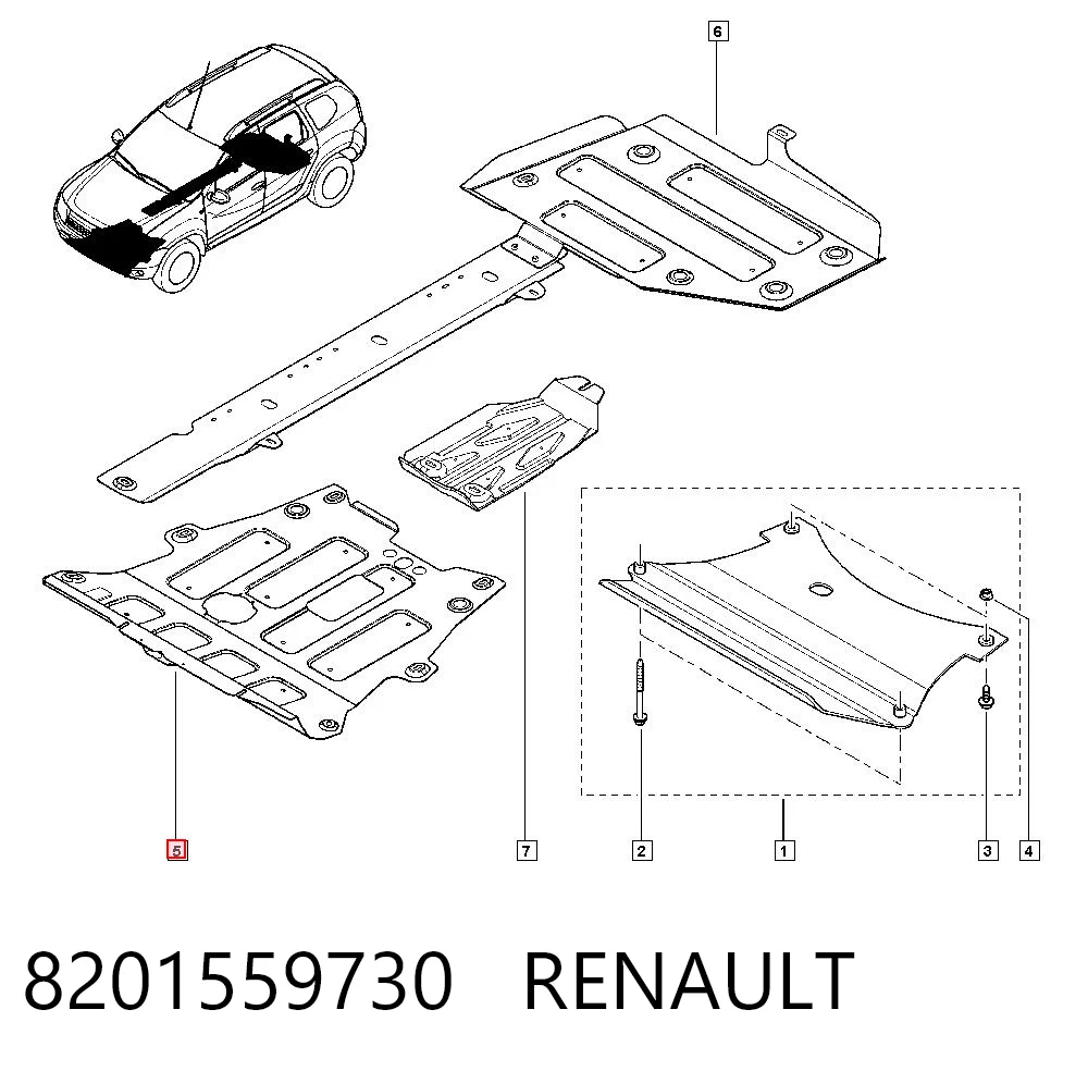 Comprar Protección de cárter Dacia Duster  HS a bajo precio