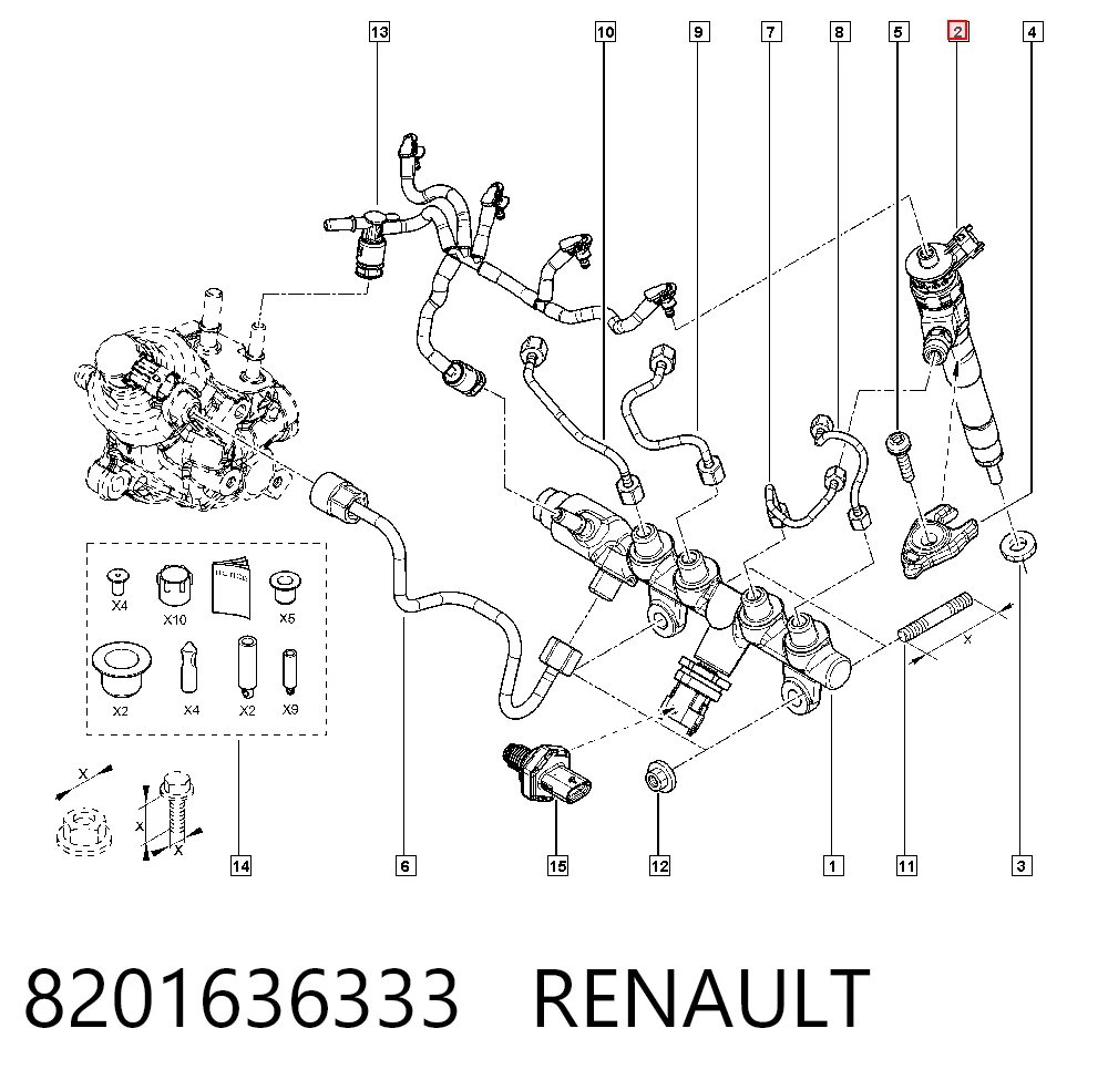 Inyectores Dacia Logan II sedán (L8_) (2012 - 2026) precio, desde 95,83 EUR