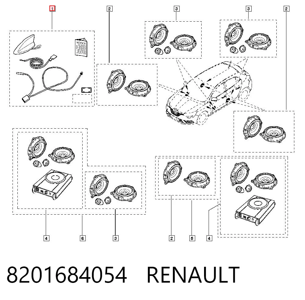 Antena para Renault DUSTER HM