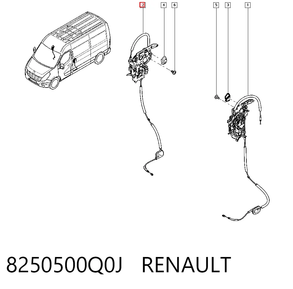 Cerradura de puerta lateral corrediza derecha SKV 16SKV384 precio, desde 99,45 EUR