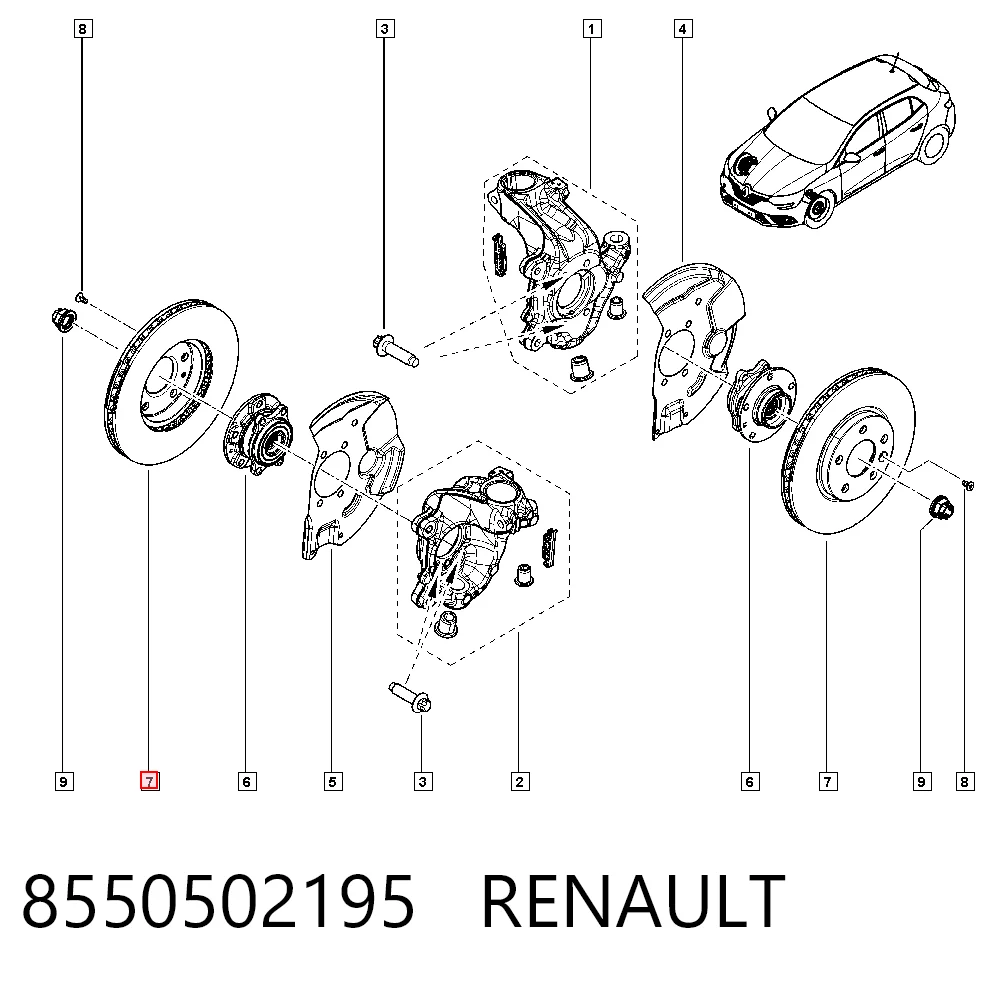 8550502195 Renault (RVI)
