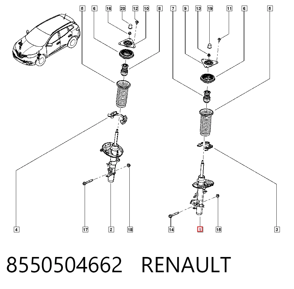 8550504662 Renault (RVI)