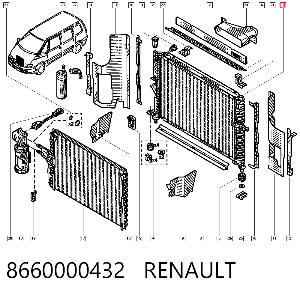 8660000432 Renault (RVI)