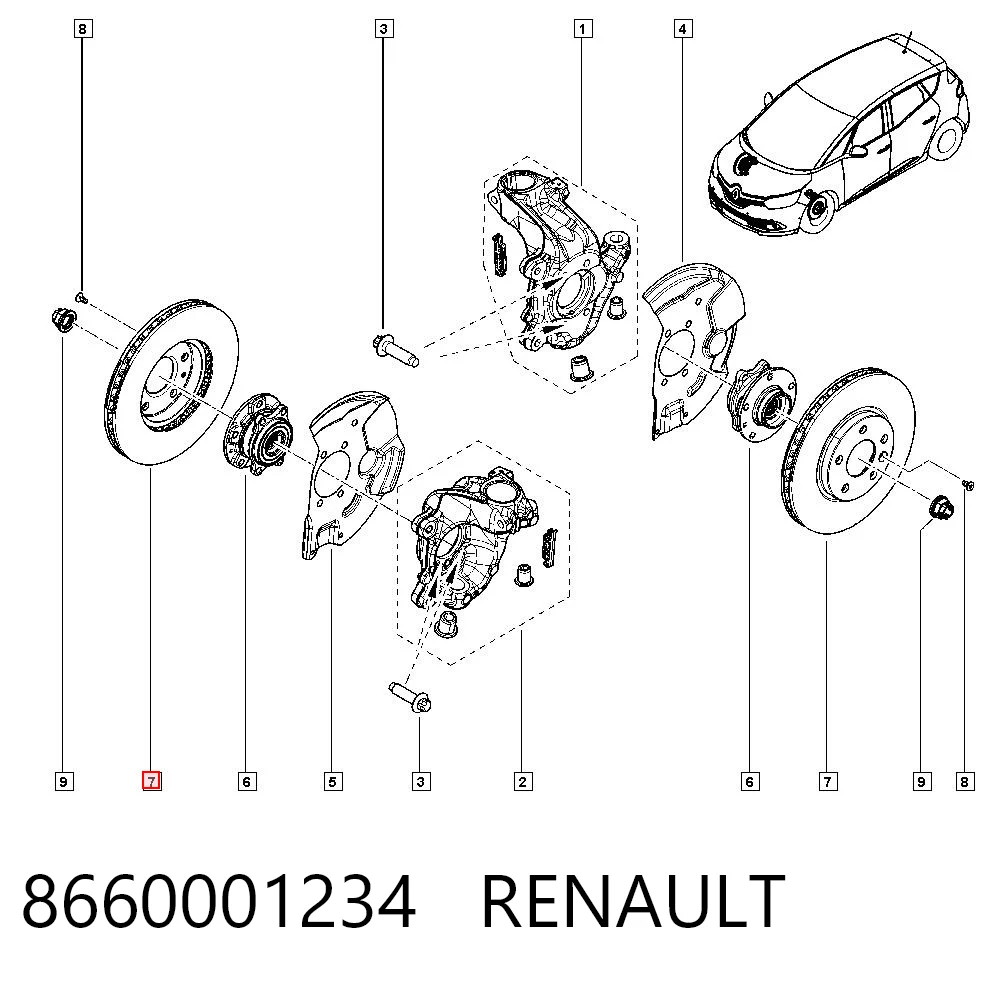 8660001234 Renault (RVI)