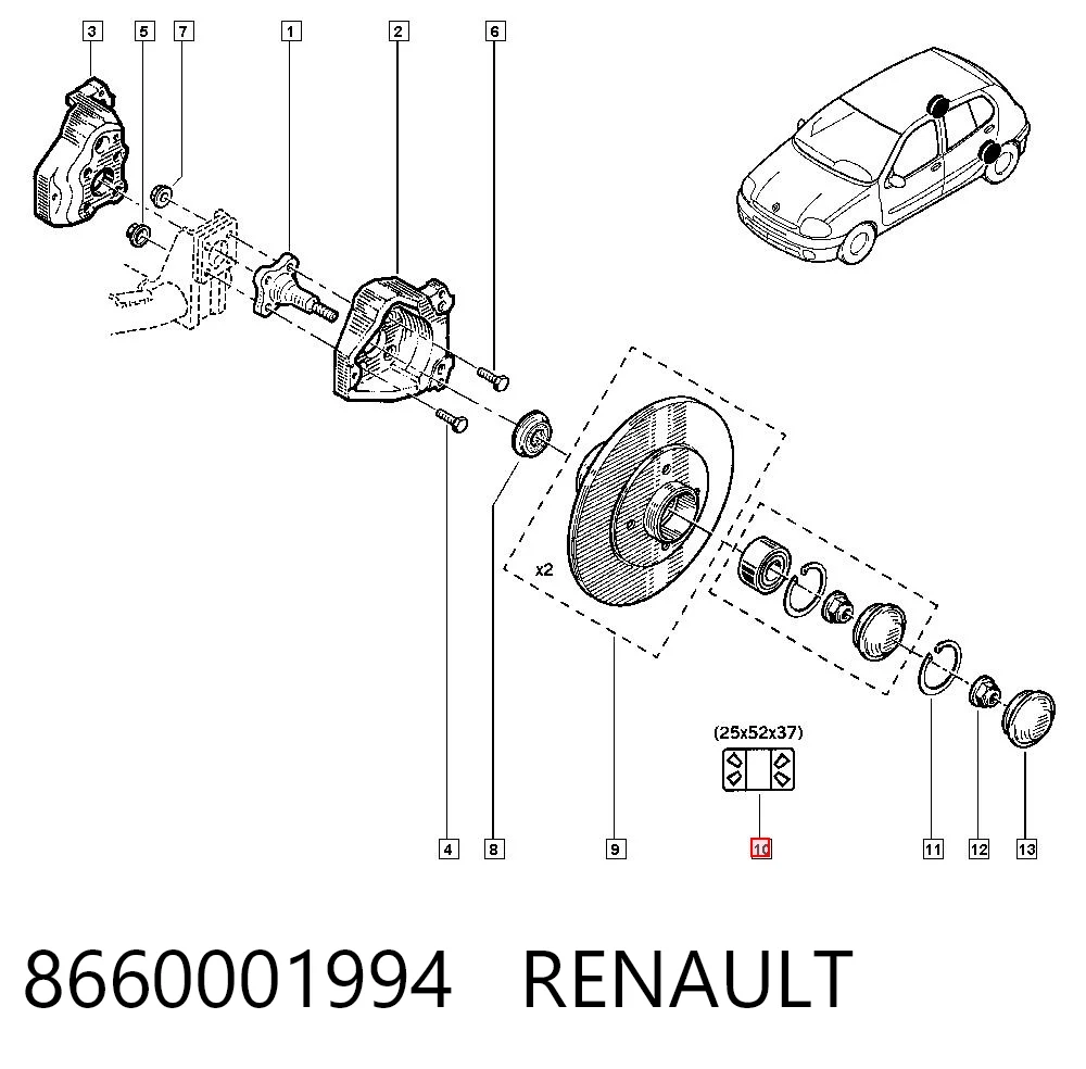 8660001994 Renault (RVI)