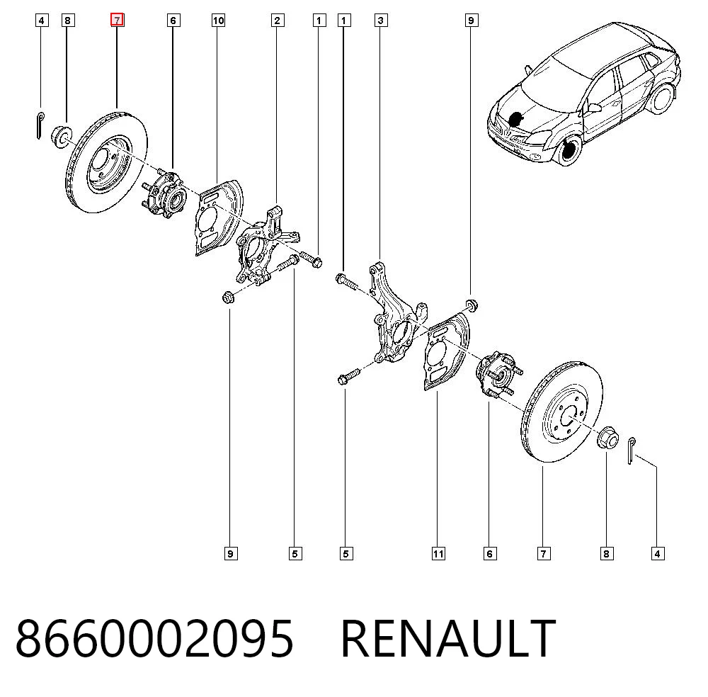 8660002095 Renault (RVI)