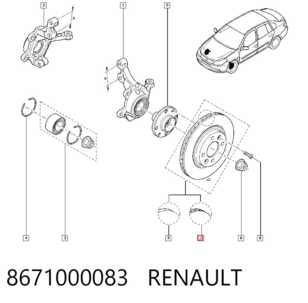 8671000083 Renault (RVI)