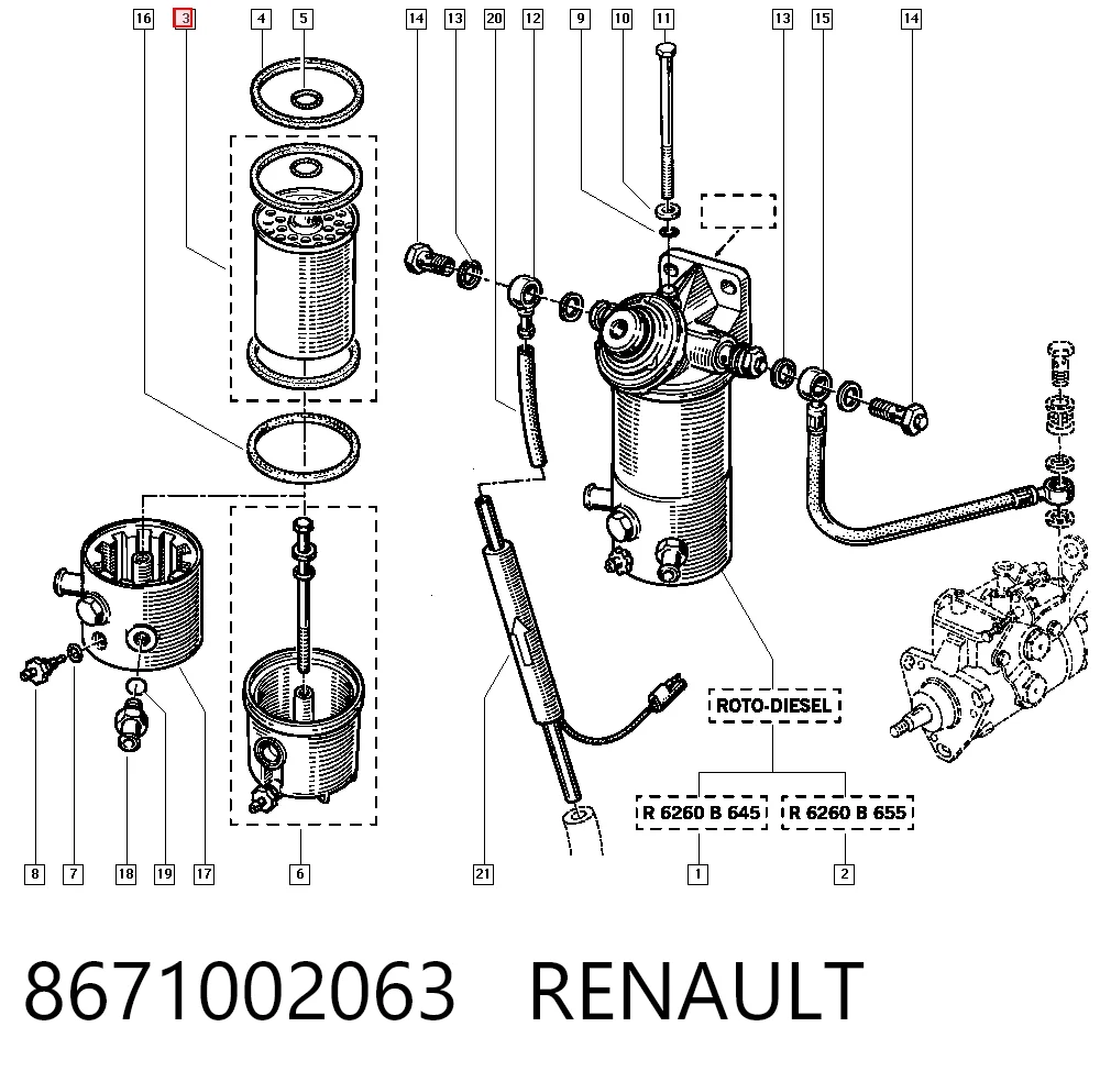 8671002063 Renault (RVI)