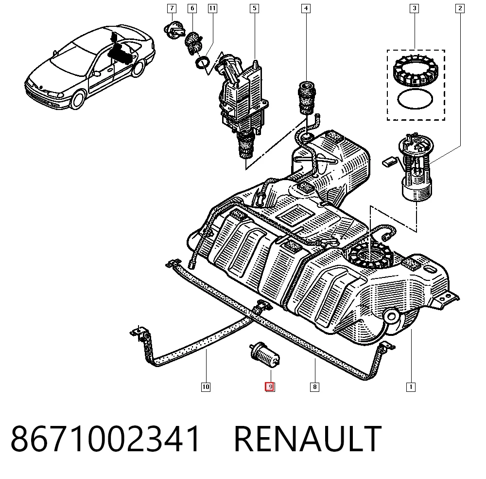 8671002341 Renault (RVI)