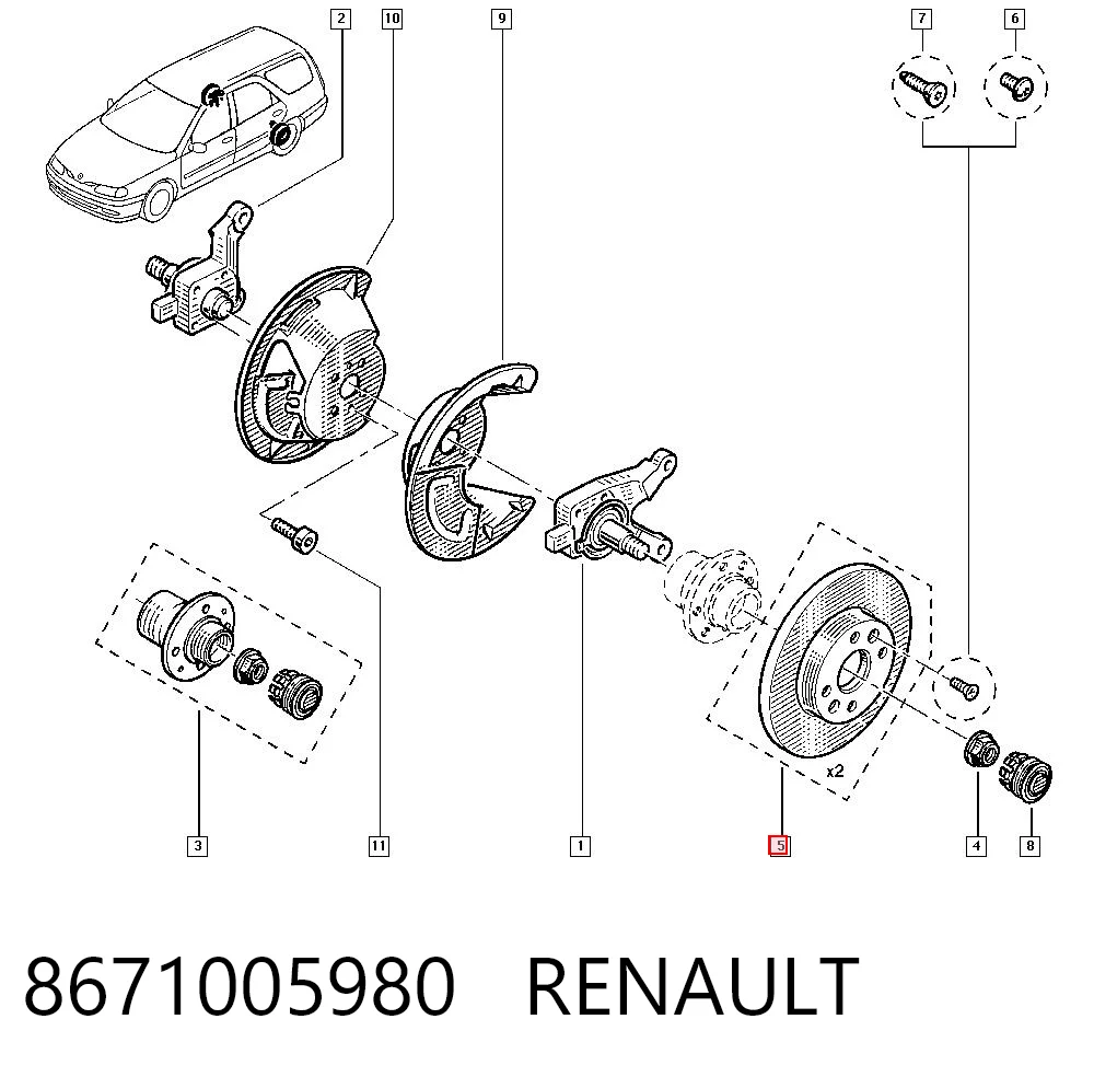 8671005980 Renault (RVI)