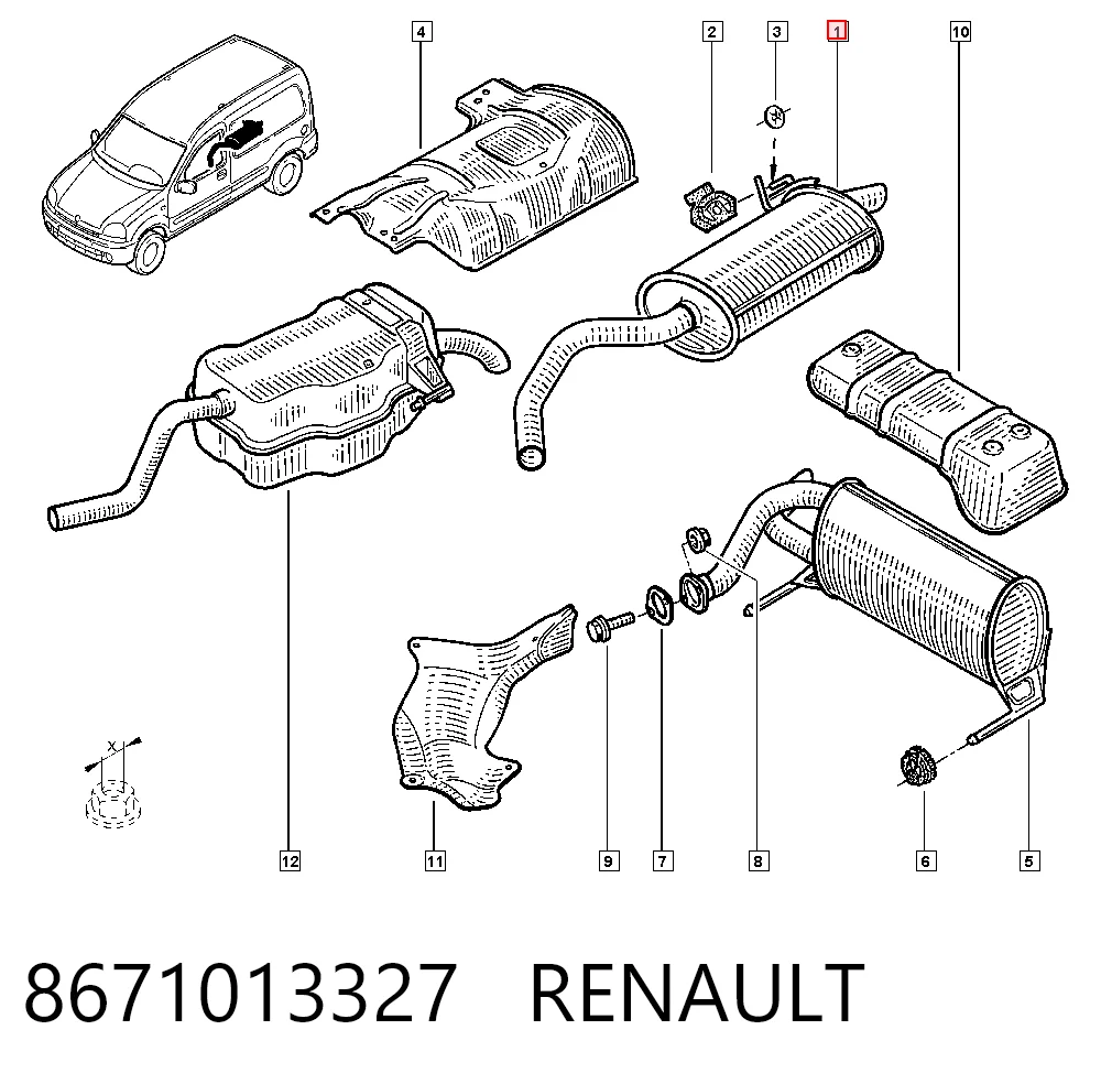 8671013327 Renault (RVI)