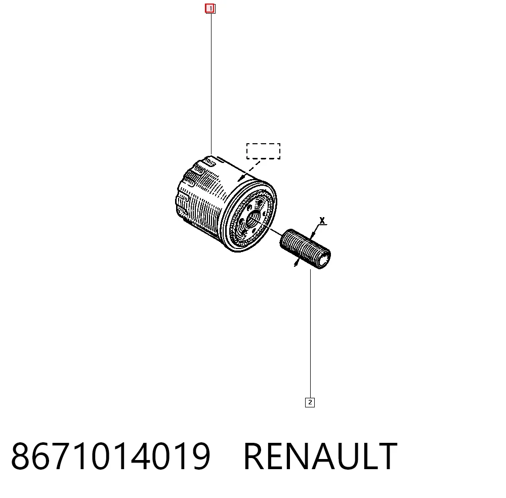 8671014019 Renault (RVI)