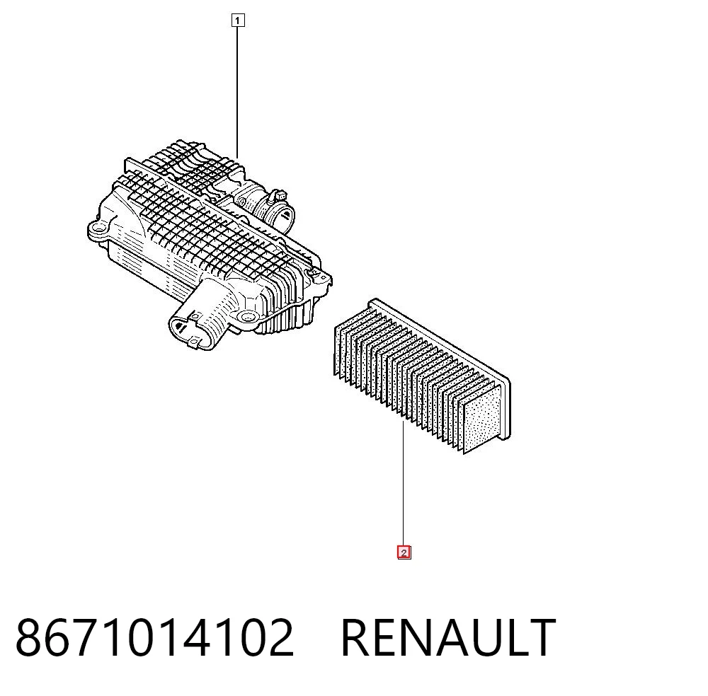 Comprar Filtro de aire Renault Clio III BR01, CR01 a bajo precio
