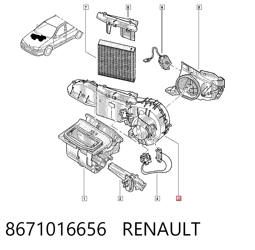 8671016656 Renault (RVI)
