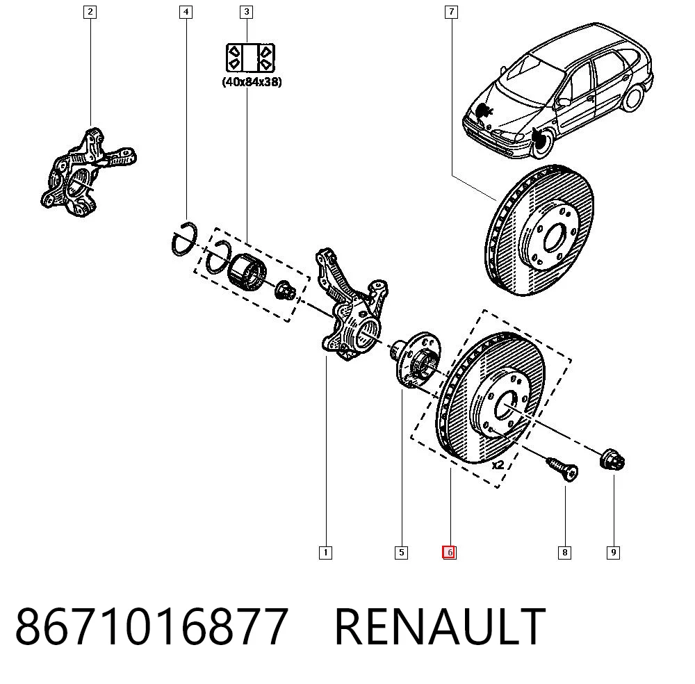 8671016877 Renault (RVI)