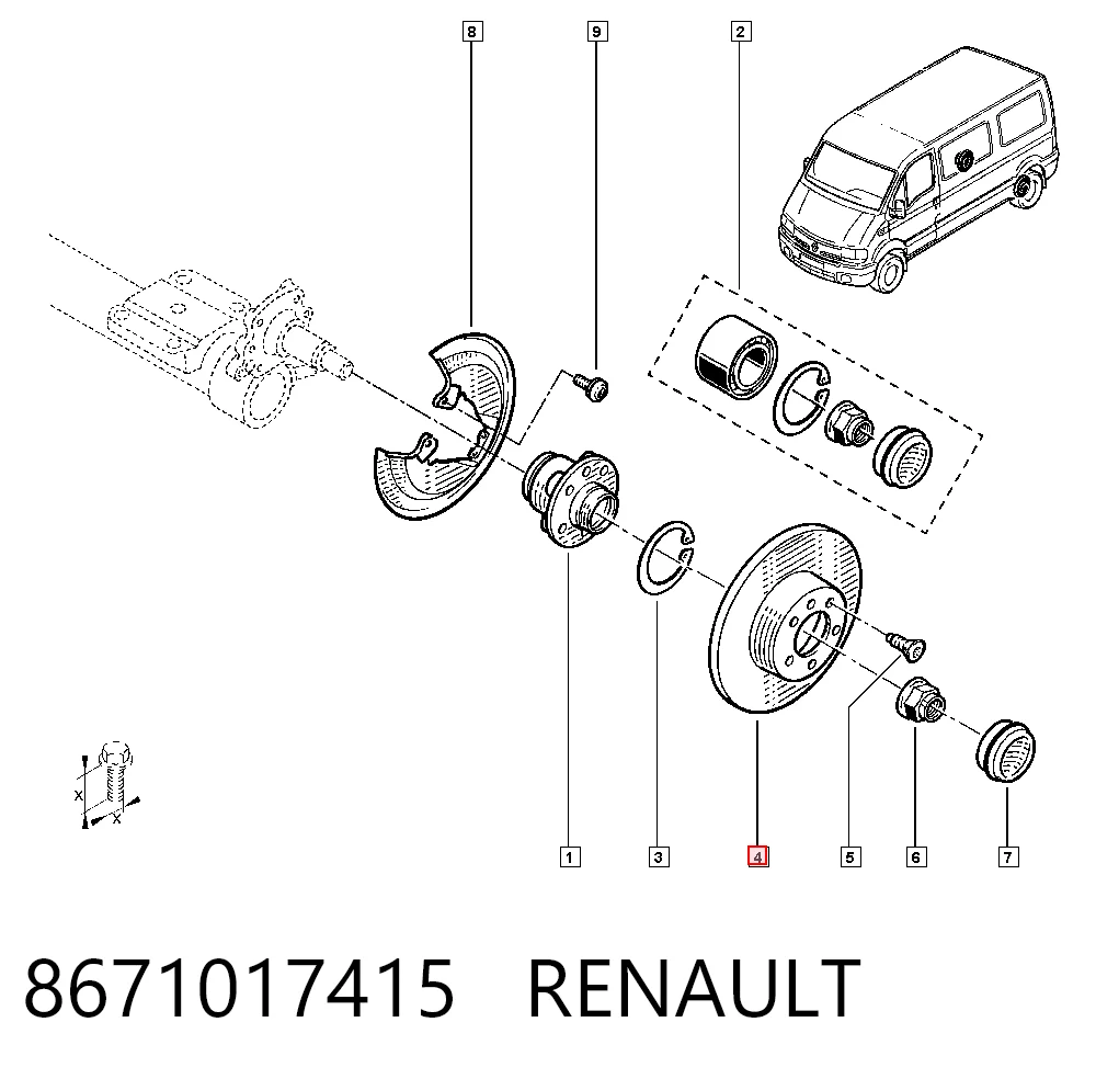 8671017415 Renault (RVI)