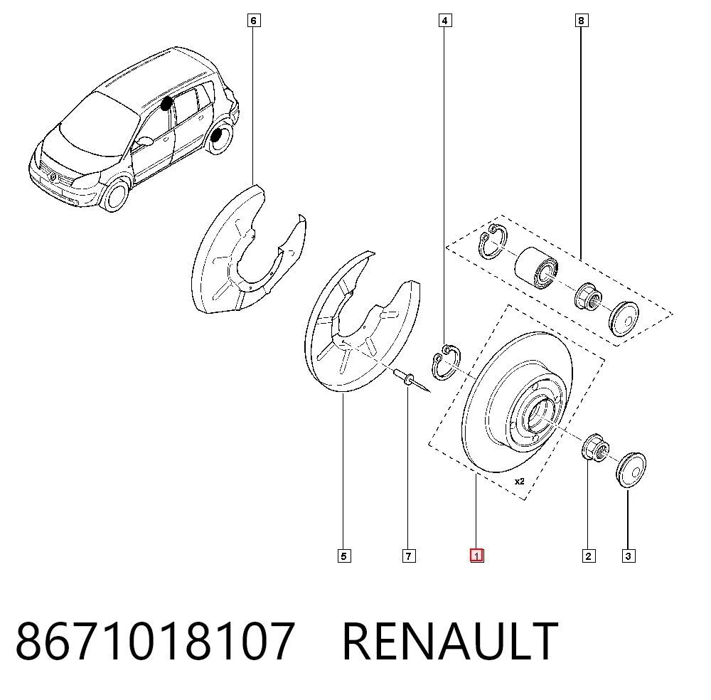 8671018107 Renault (RVI)