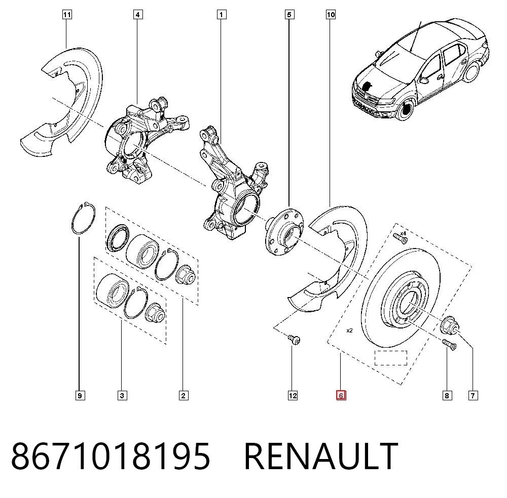 8671018195 Renault (RVI)