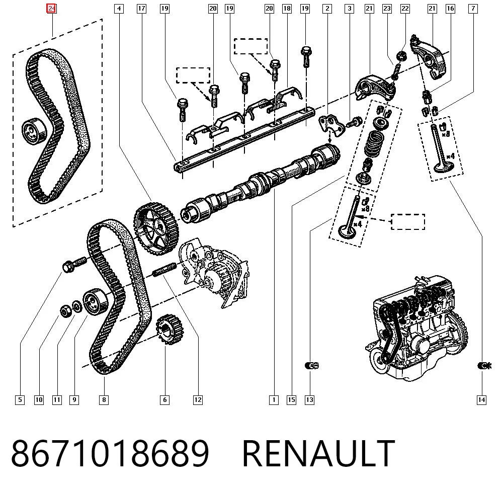 8671018689 Renault (RVI)