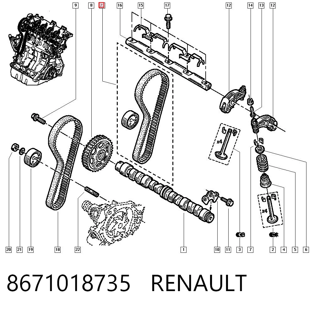 8671018735 Renault (RVI)