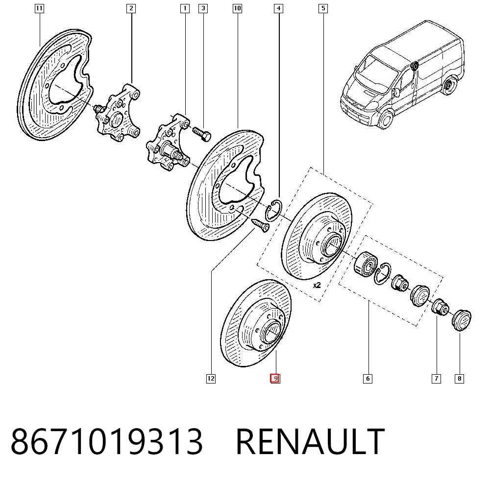 8671019313 Renault (RVI)