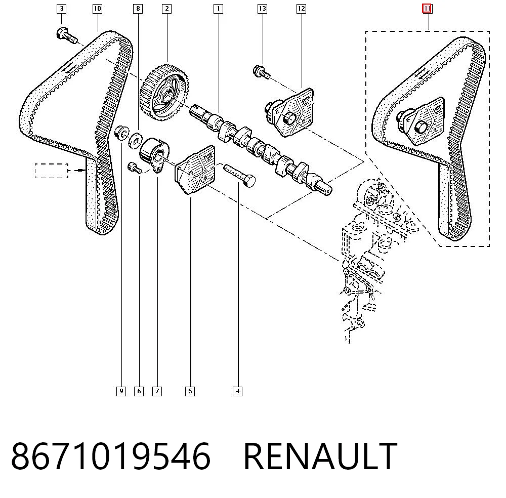 8671019546 Renault (RVI)