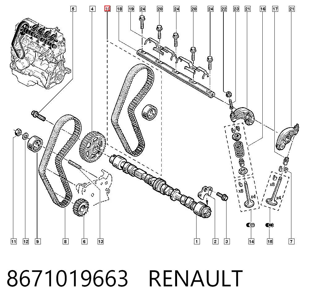 8671019663 Renault (RVI)